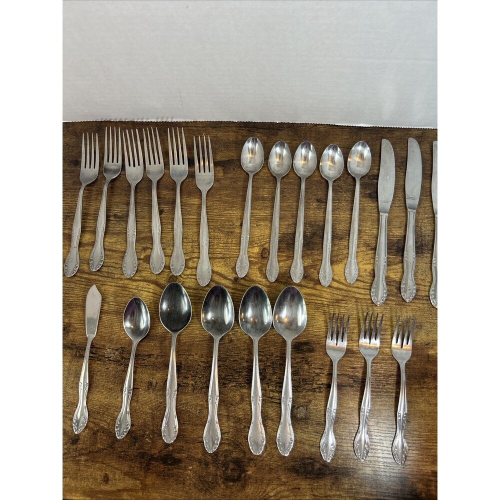 Hampton Hall Carolyn Stainless Flatware Mixed Lot 23 Pc Replacement Set Vintage